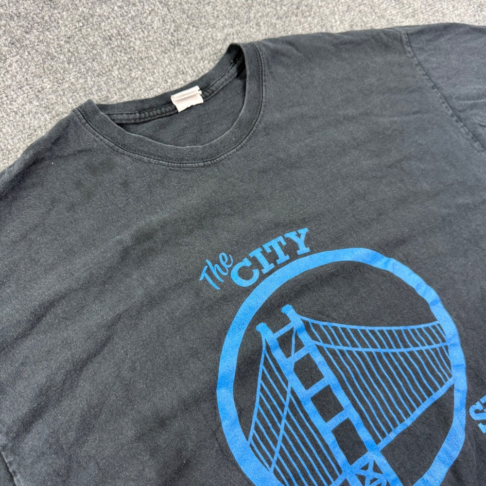 Gildan T Shirt XL Black The City SF Golden Gate Bridge Graphic Mens